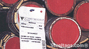 Shipping Tag Attachted with Welding Gun